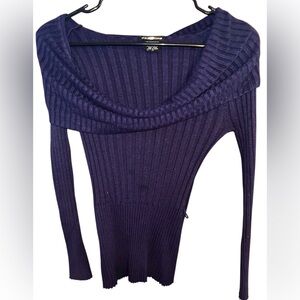 It's Our Time Deep Purple Knit Top